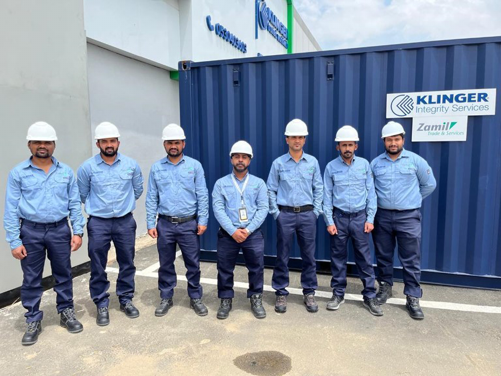 Looking forward to a long-standing partnership with Zamil Group the team of KLINGER UK is excited about the opportunities this collaboration will bring to its customers. 