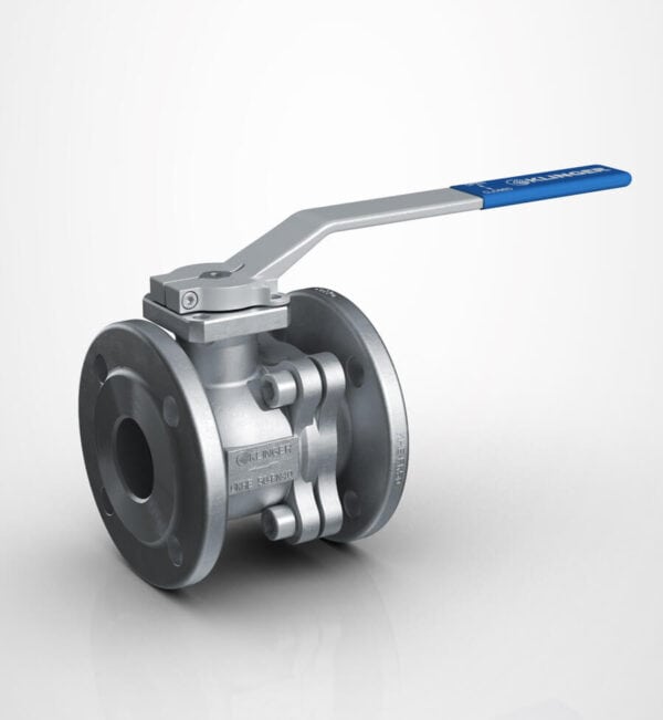 silver ballostar khe ball valve with blue handle