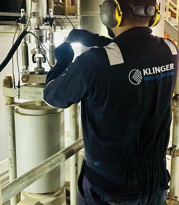 KLINGER employee operating repair for KLINGER Integrity Services